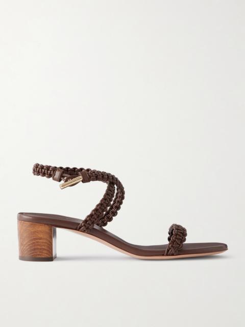 Gianvito Rossi 45 Braided Leather Sandals