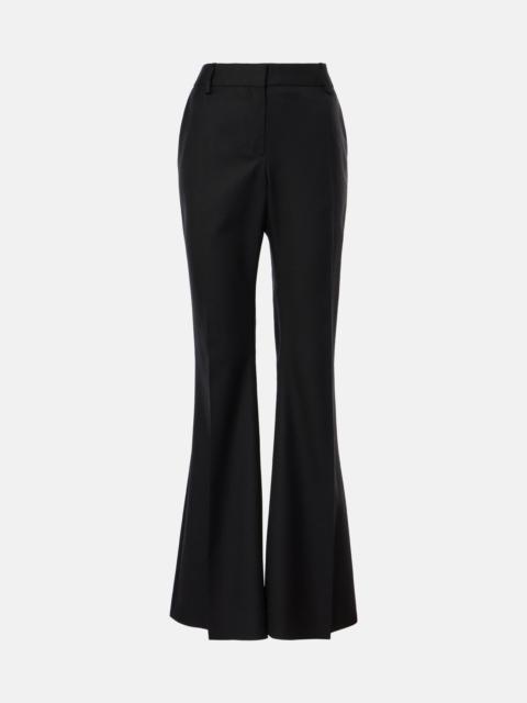 NINA RICCI Wool gabardine flared pants