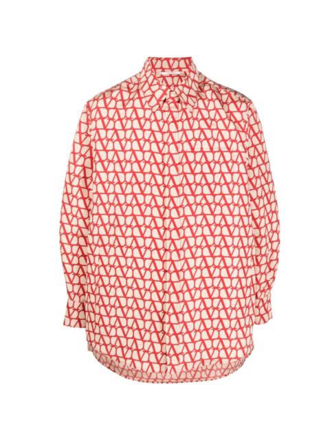 Valentino Toile Iconograph silk shirt