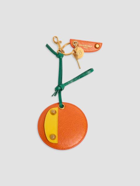 BALENCIAGA Women's Le City Keychain Charm - Orange Yellow