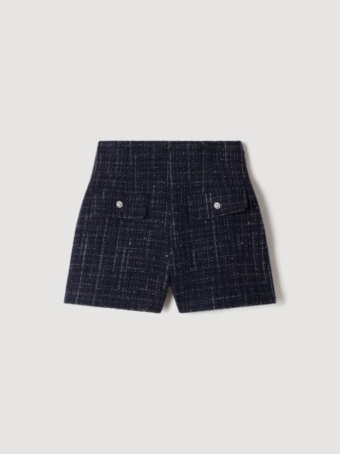 Sandro DECORATIVE TWEED SHORTS
