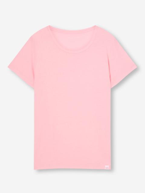 Derek Rose Women's T-Shirt Lara Micro Modal Stretch Pink