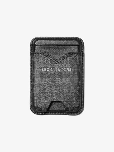 MICHAEL KORS Hudson Signature Logo MagSafe Wallet