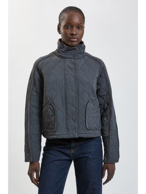 KAREN MILLEN Quilted Tipped Detail Short Coat