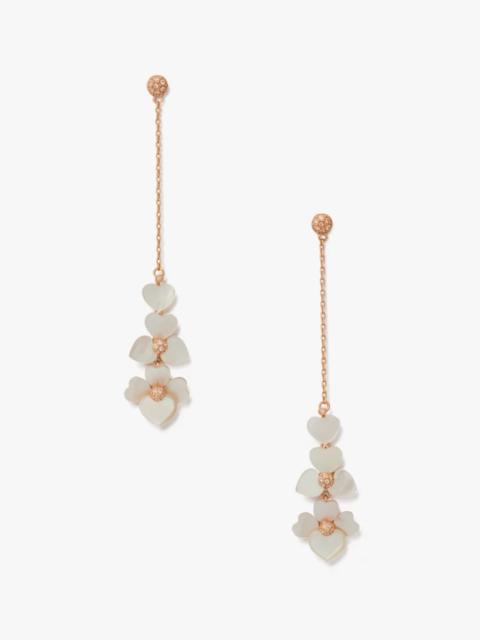 kate spade Precious Pansy Linear Earrings