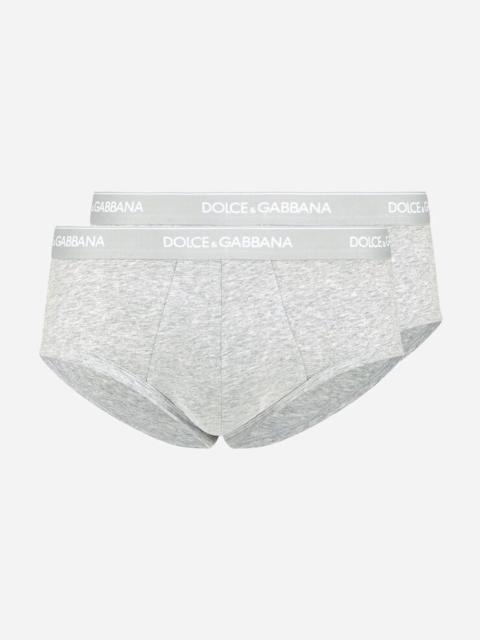 Dolce & Gabbana Two-pack Brando briefs in stretch cotton