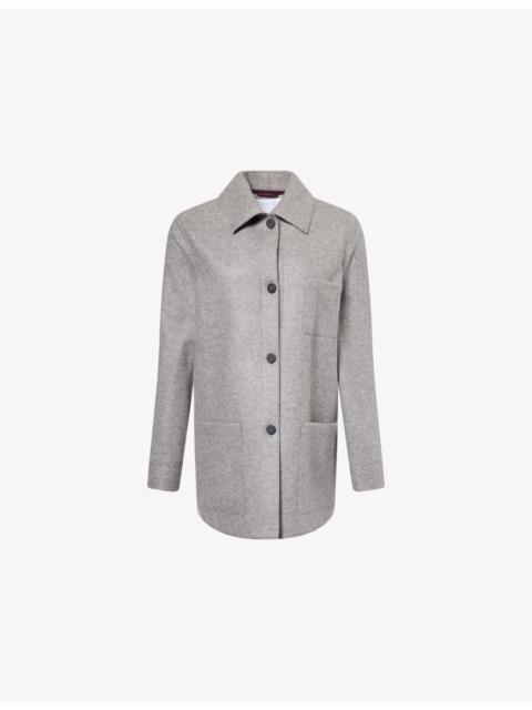 Harris Wharf London Chore Cashmere Flannel Jacket