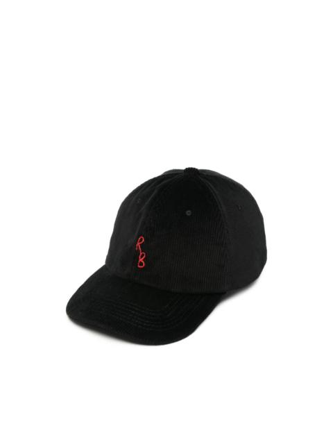 RUSLAN BAGINSKIY logo-embroidered corduroy baseball cap