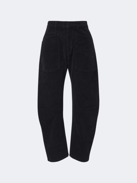 NILI LOTAN Shon cotton-blend corduroy barrel-leg pants