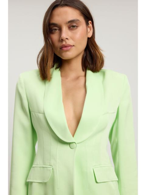 KAREN MILLEN Petite Structured Satin Tailored Blazer
