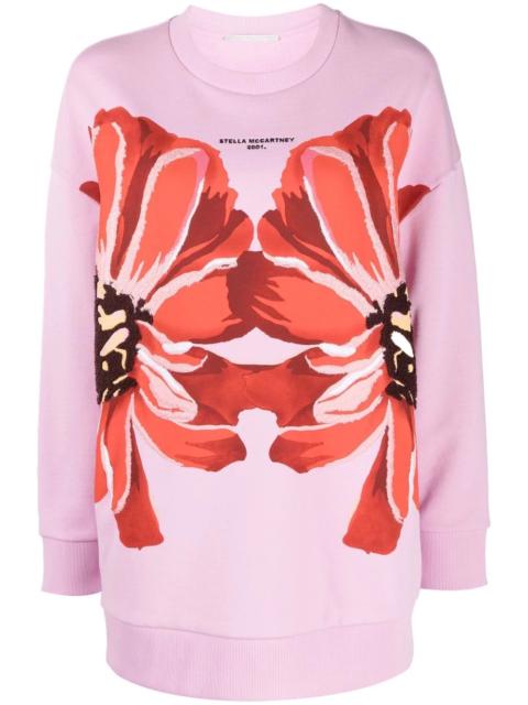 Stella McCartney giant flowers print sweatshirt