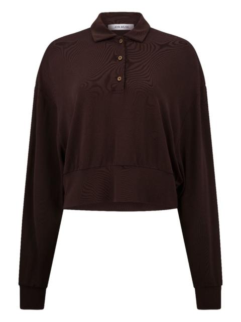 AYA MUSE buttoned polo top