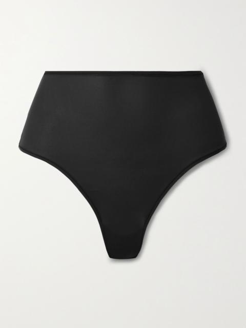 SKIMS Fits Everybody High Waisted Thong - Onyx Black