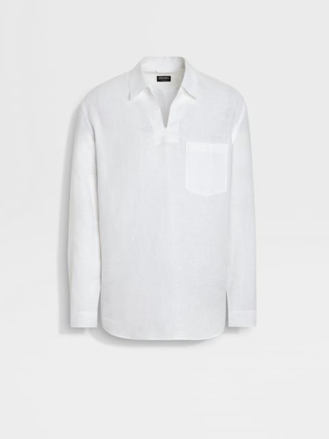 ZEGNA OASI LINO POLO SHIRT