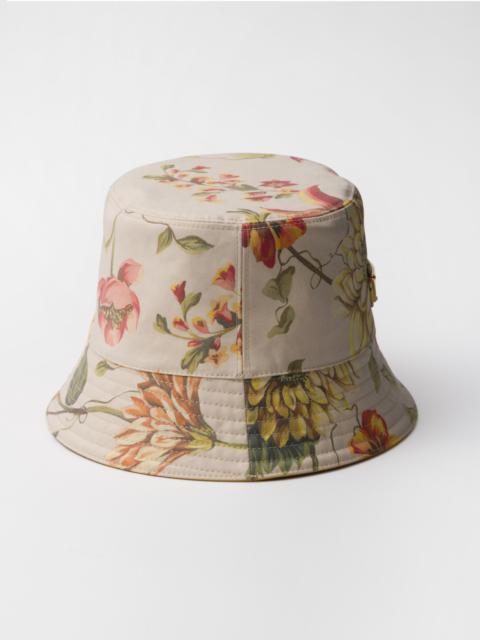 Prada Reversible printed cotton bucket hat
