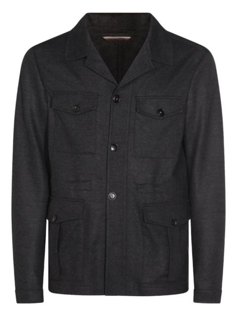 Canali wool shirt jacket
