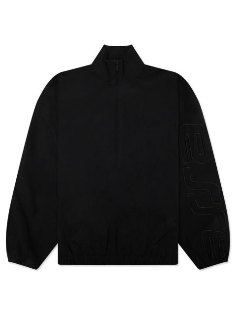 ESSENTIALS ACTIVE TRACE 1/2 ZIP TRACK JACKET - VINTAGE BLACK