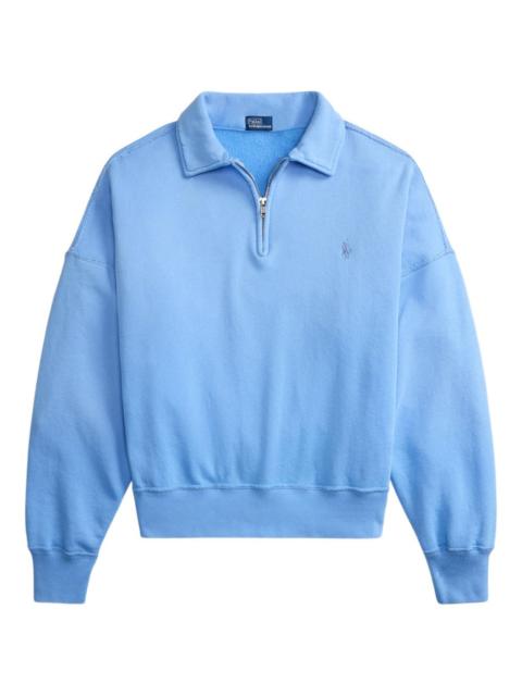 Polo Ralph Lauren zip-up logo-embroidered sweatshirt
