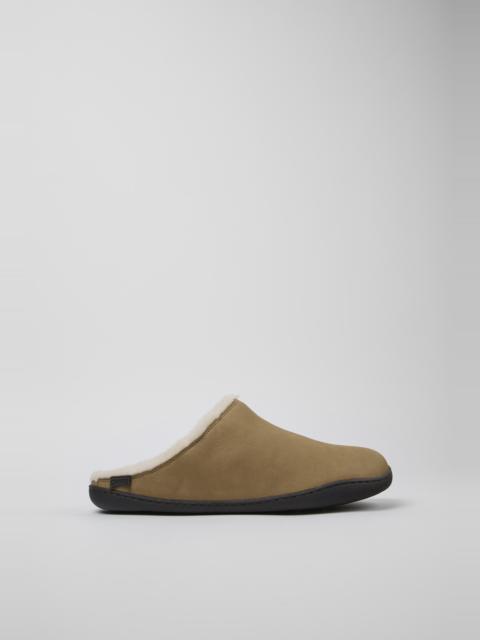 CAMPER Peu Brown nubuck shoes for men