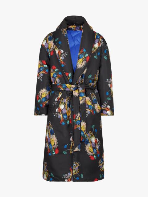 FENDI Black silk coat