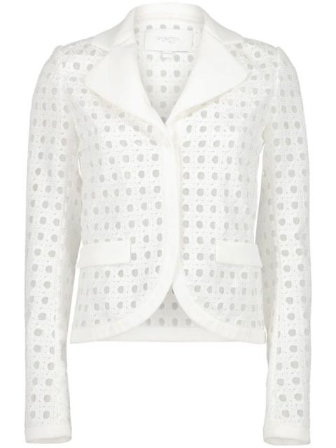 GIAMBATTISTA VALLI open-knit single-breasted blazer