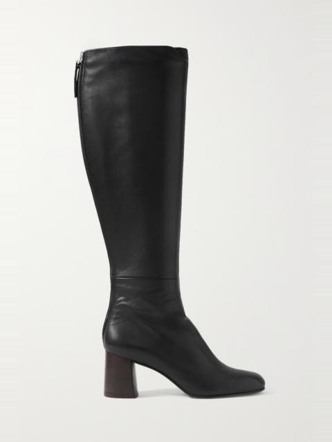 Nadia leather knee boots