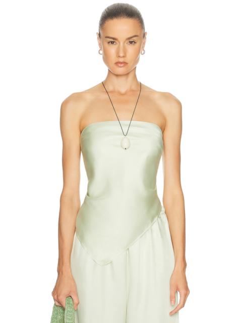 Enza Costa Fluid Twill Scarf Top