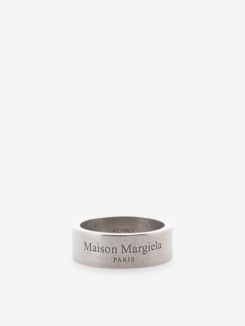 Maison Margiela Logo engraved silver ring