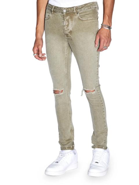 Ksubi Van Winkle Outback Ripped Recycled Cotton Blend Skinny Jeans