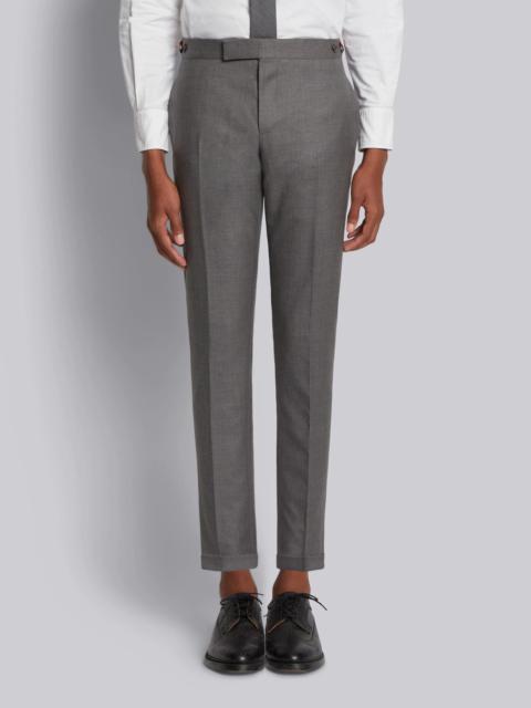 Thom Browne Medium Grey Super 120s Twill Low Rise Skinny Side Tab Trouser