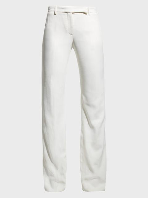 Alexander McQueen Leaf Crepe Classic Suiting Pants