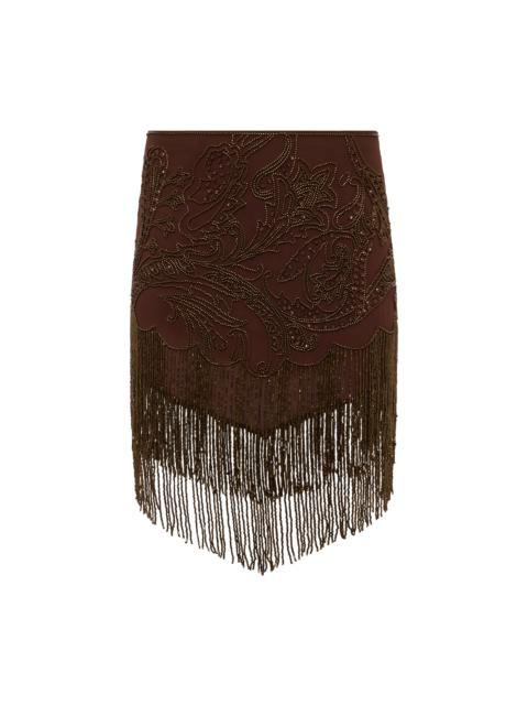 L'AGENCE Eulla Embellished Mini Skirt