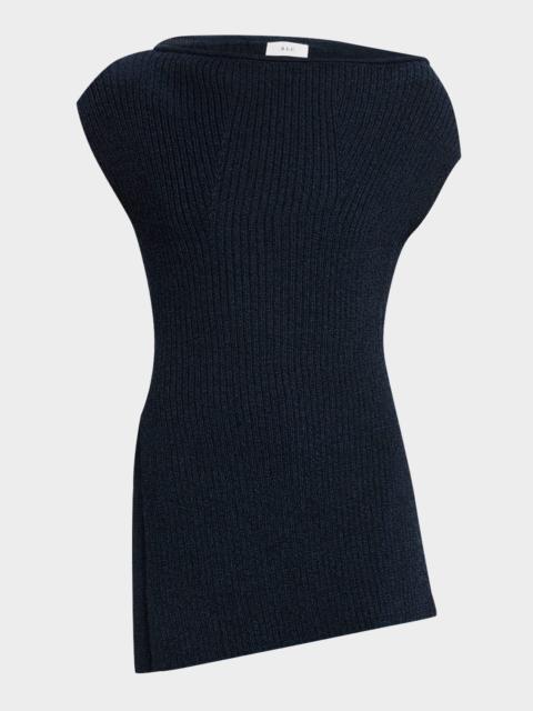 A.L.C. Millie Asymmetric Ribbed Sweater Top