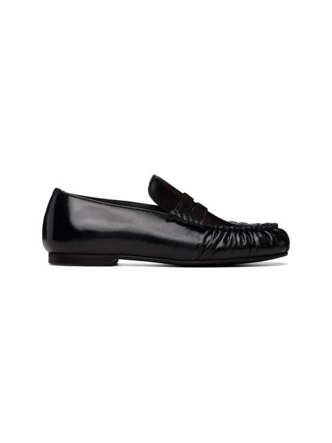 ALOHAS Black Aven Leather Loafers