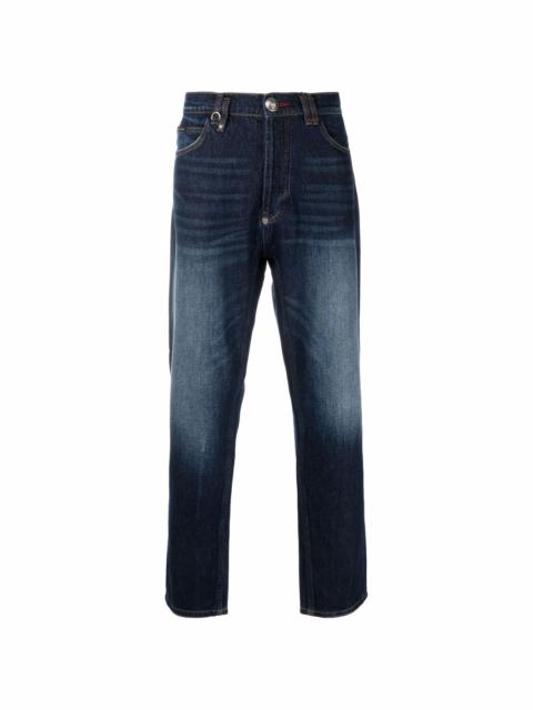 PHILIPP PLEIN Carrot Fit Iconic Plein straight-leg jeans
