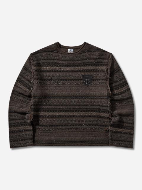 umbro Fair Isle Crest Crewneck Sweater Black / Brown