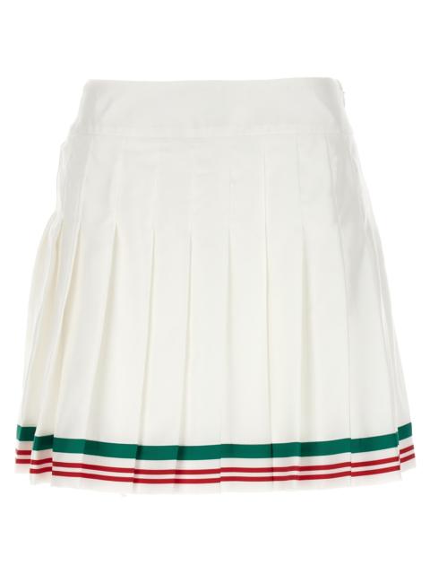 CASABLANCA Casa way skirt White Silk