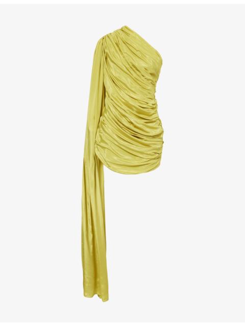 deme The Anna Ruched Stretch-Woven Mini Dress