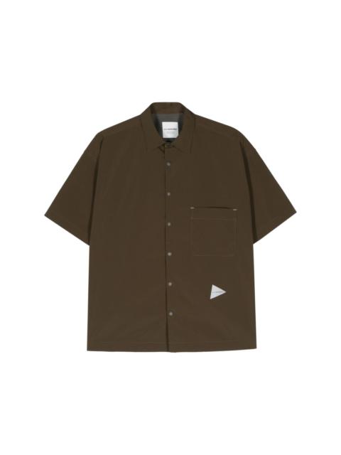 logo-patch classic-collar shirt