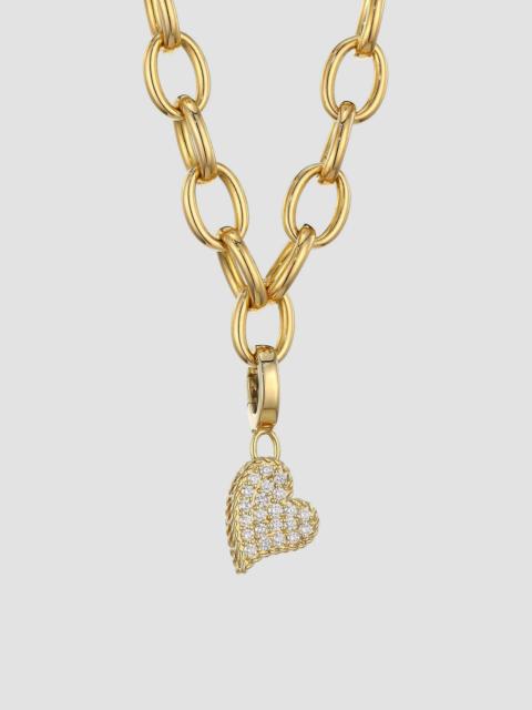 ROBERTO COIN Women's Princess Charms 18K Yellow Gold & Diamond Heart Charm - Gold