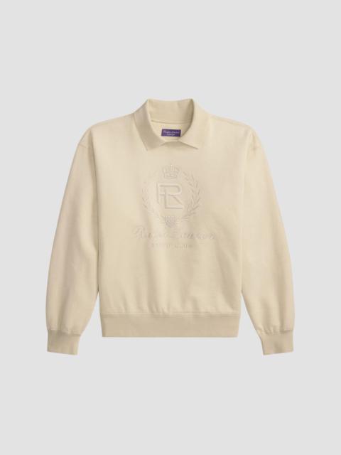 Ralph Lauren Men's Cotton-Cashmere Polo Sweatshirt - Limestone