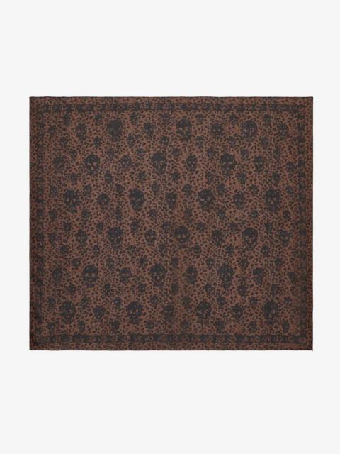 Alexander McQueen Leopard Skull Foulard
