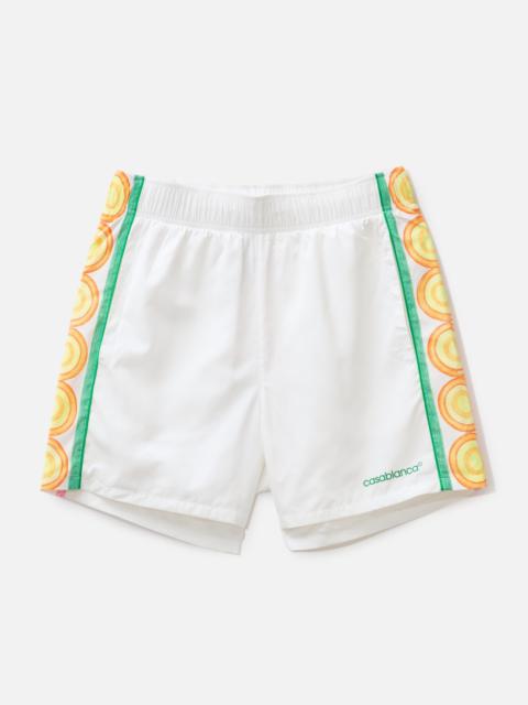 CASABLANCA PRINTED CRAYON SWIM SHORTS
