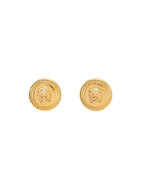 VERSACE Gold Medusa Earrings