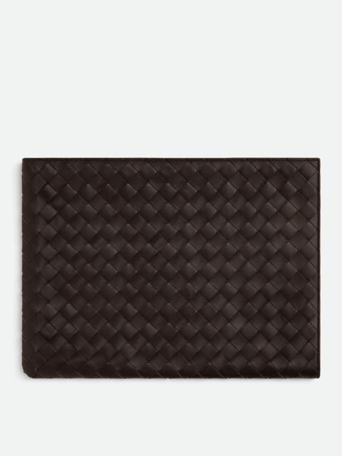 Bottega Veneta Intrecciato Half Zipped Pouch