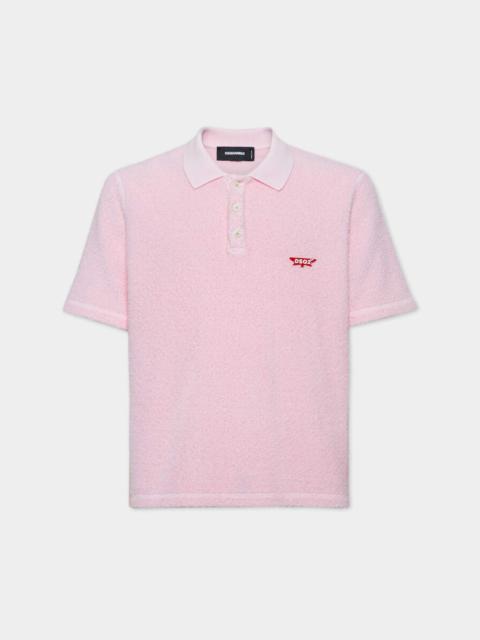 DYED TENNIS FIT POLO SWEATSHIRT