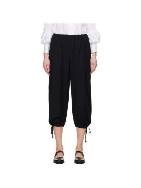 Comme des Garçons GIRL Black Drawstring Lounge Pants