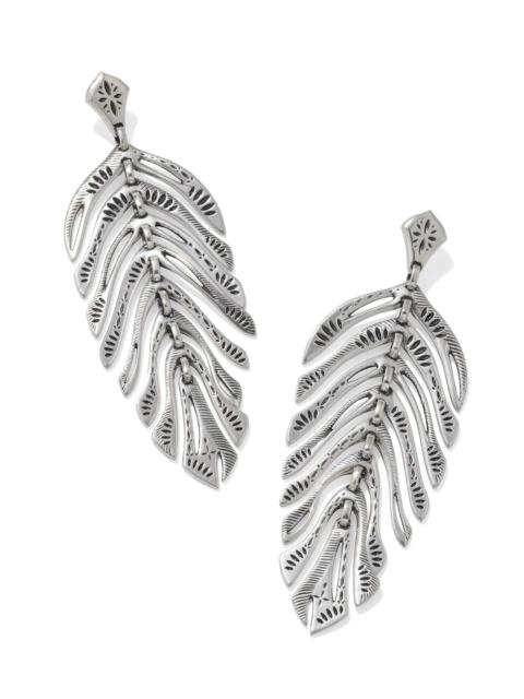 KENDRA SCOTT Calliope Vintage Silver Statement Earrings