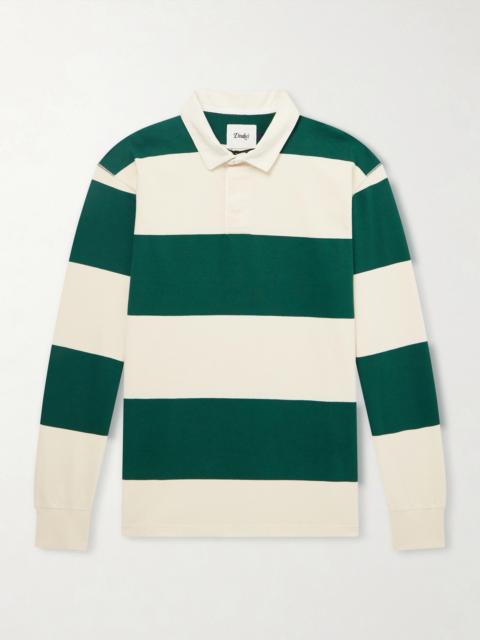 Drake's Stripe Cotton-Jersey Polo Shirt