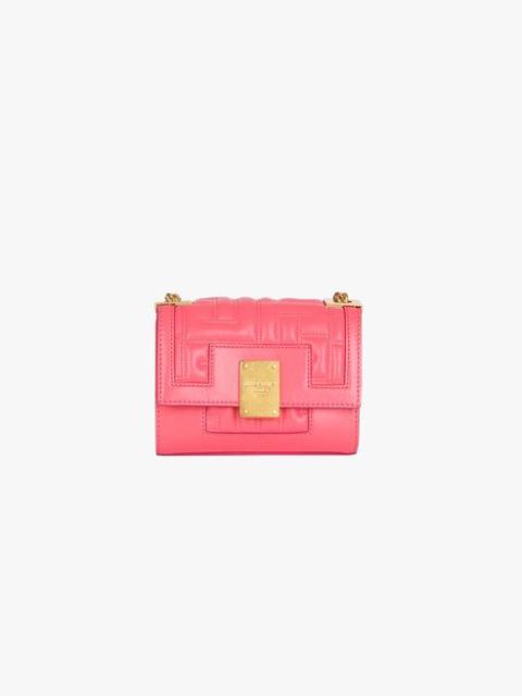 Balmain Small-sized salmon pink quilted leather 1945 bag